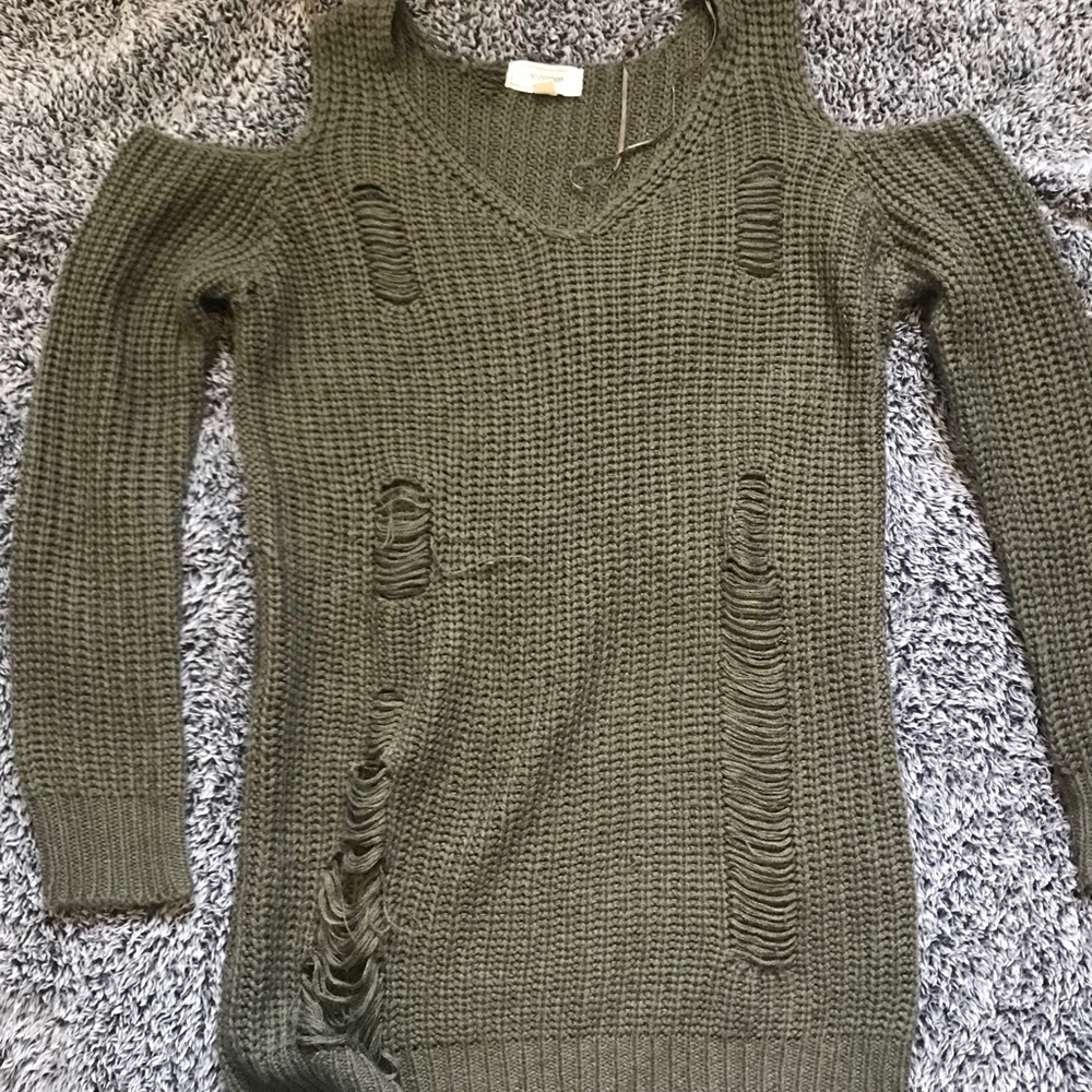 Cute Olive Oversized Sweater